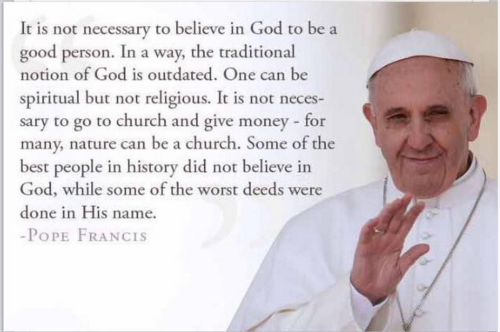 False Quote attributed to Pope Francis