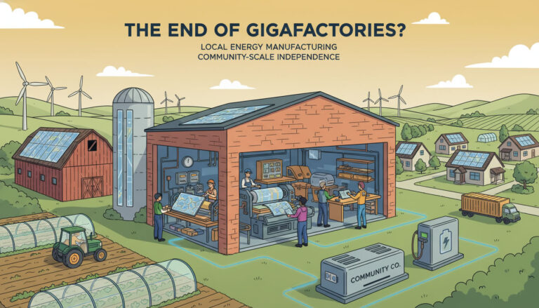 The End of Gigafactories? Exploring Local Energy Manufacturing